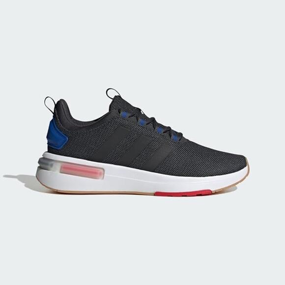 NWT Adidas Men\'s Running Racer TR23 Shoes, Carbon/Black/Team Royal Blue-SZ 9.5